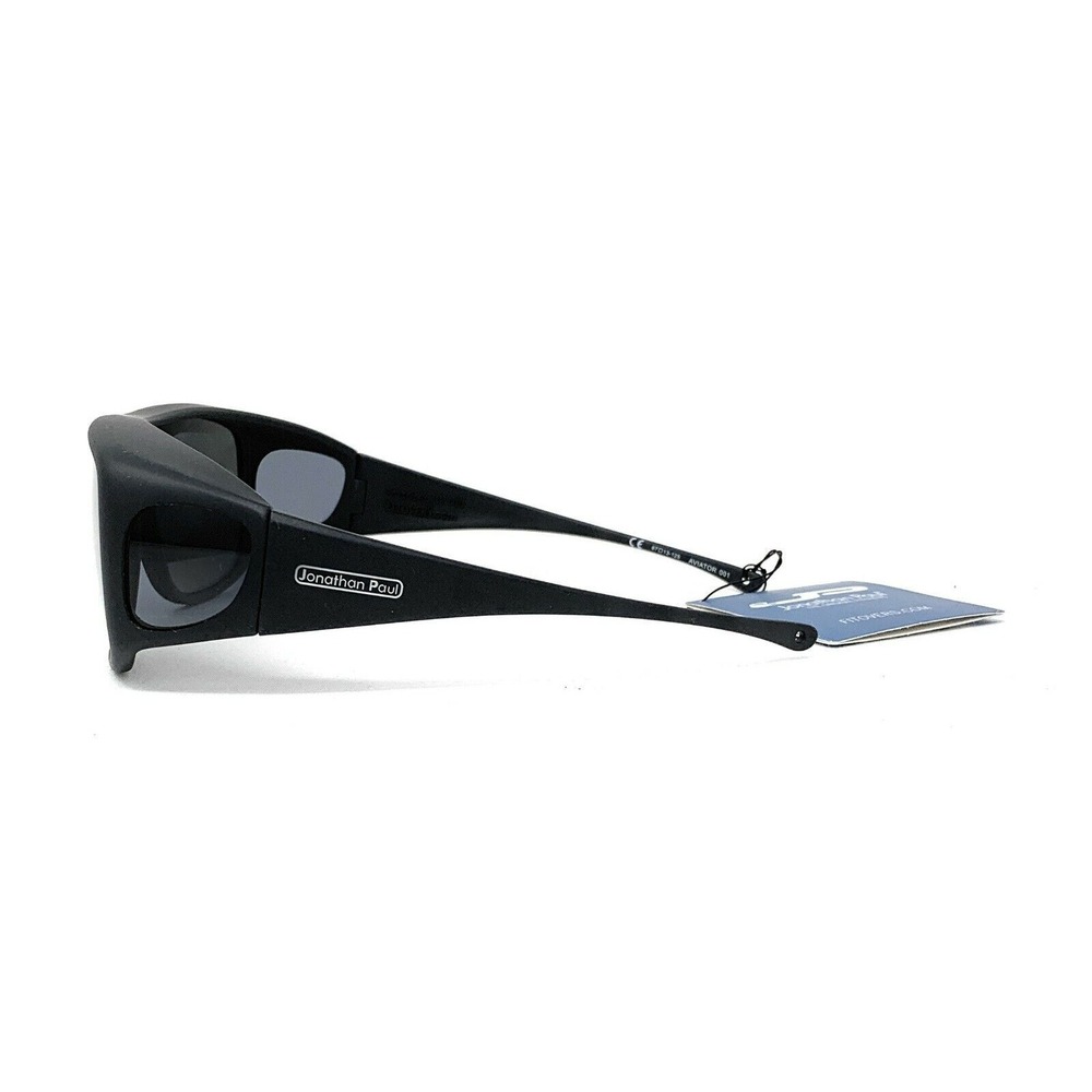 New JONATHAN PAUL Polarized Sunglasses Fit-overs Aviator Black AV001 Extra Large - Picture 3 of 5